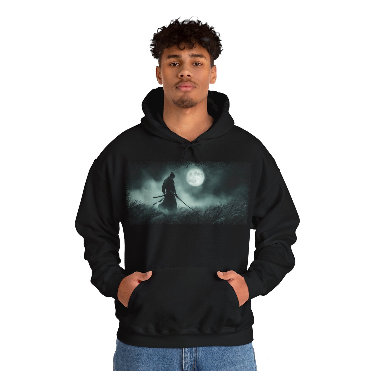 Ronin "Moonlight" Hoodie / Japanese warriors / Japanese culture clothing