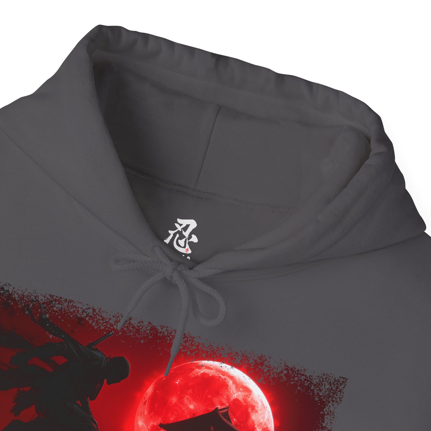 Ninja "Blood Moon" Hoodie / Japanese warriors / Japanese culture clothing