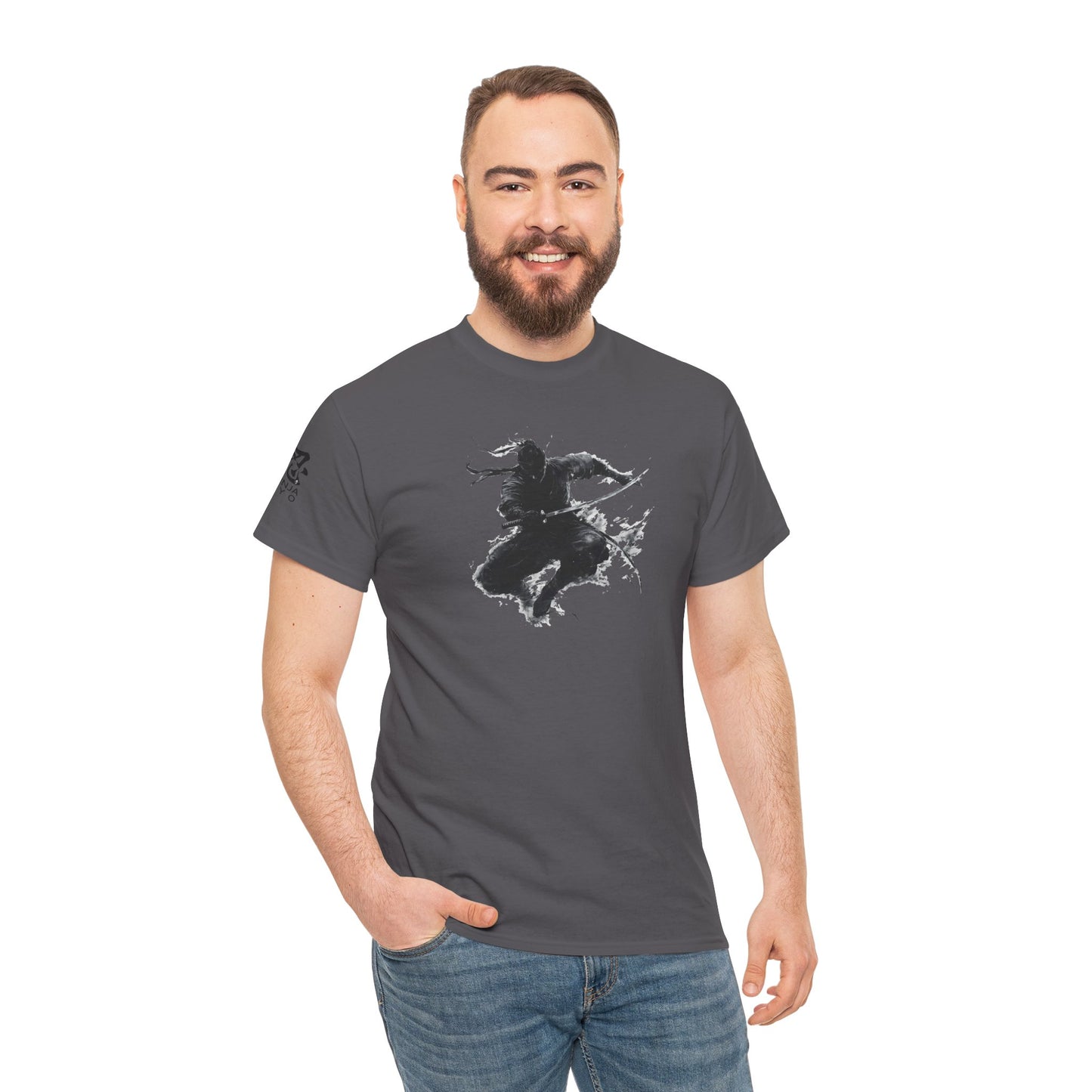 Ninja "Jump Slash" T-Shirt / Japanese warriors / Japanese culture clothing