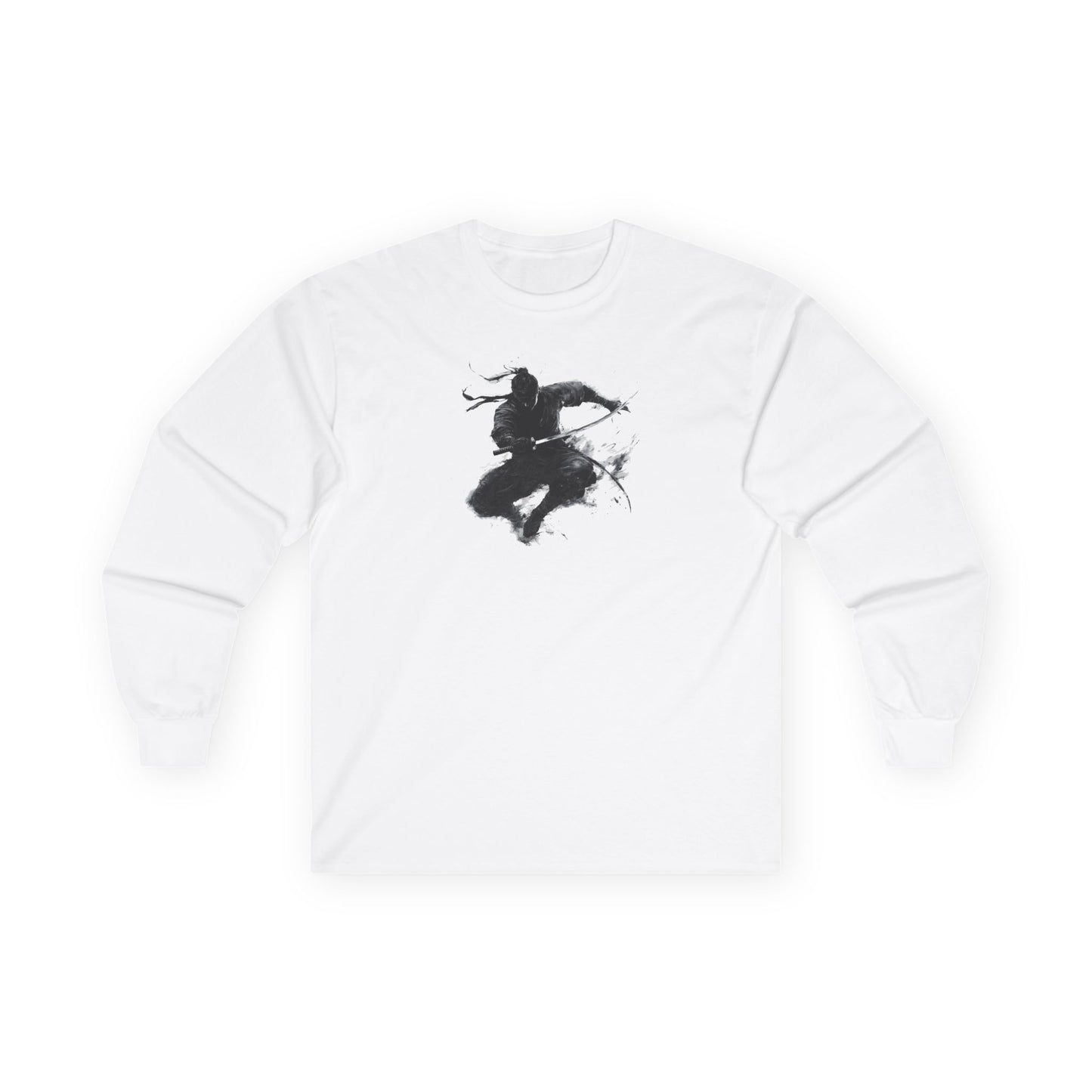 Ninja "Jump Slash" Long T-Shirt / Japanese warriors / Japanese culture clothing