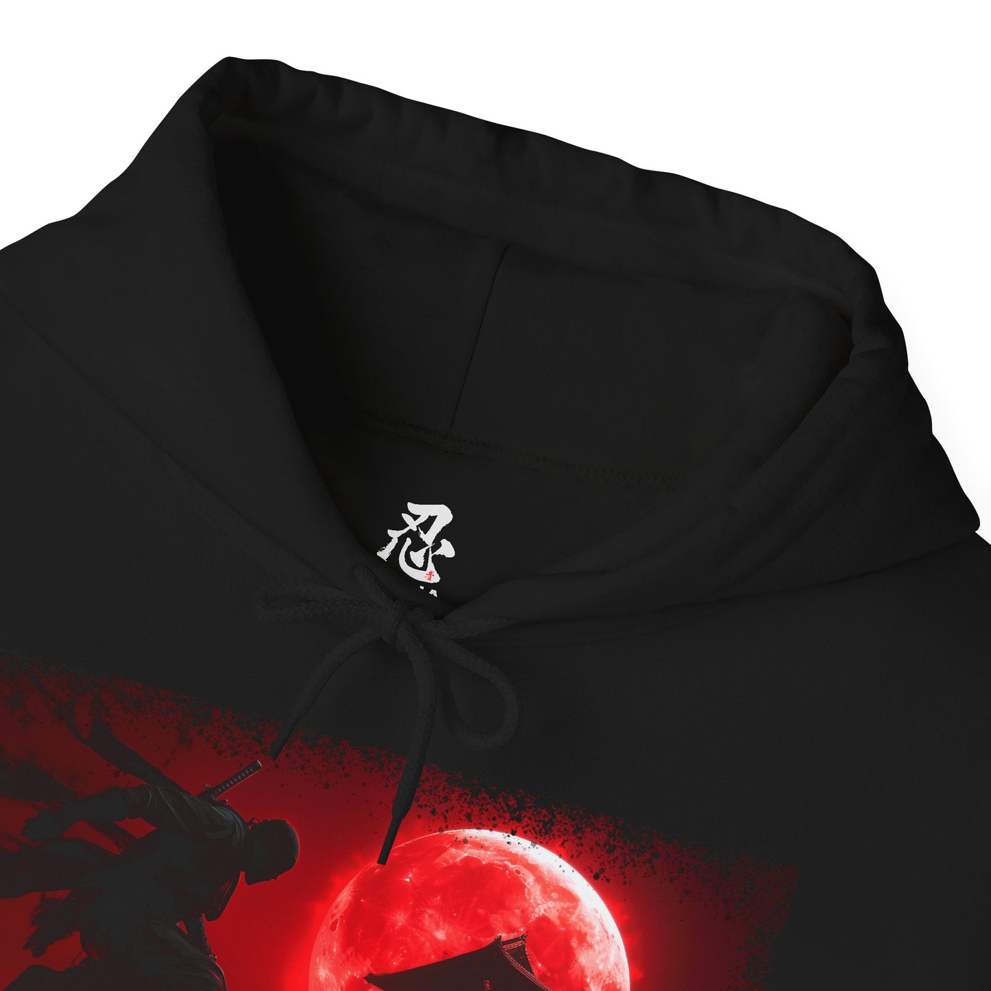 Ninja "Blood Moon" Hoodie / Japanese warriors / Japanese culture clothing