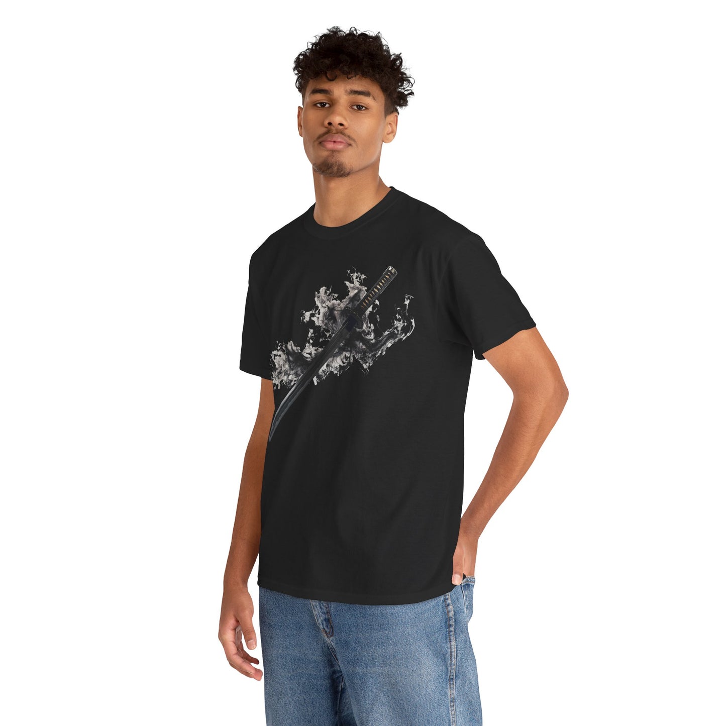Ninja TYO "Black Flame Katana" T-Shirt / Japanese warriors / Japanese culture clothing