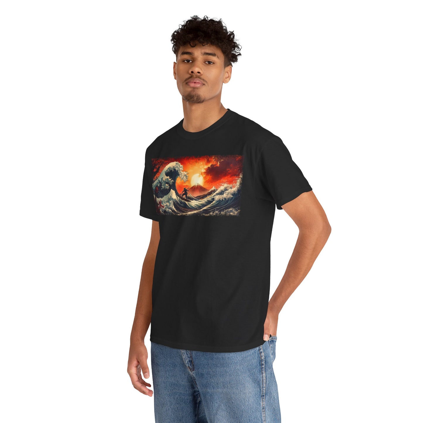 Ninja "Wave of Kanagawa" T-Shirt / Japanese warriors / Japanese culture clothing