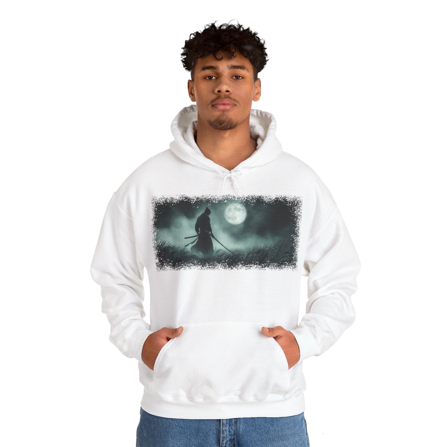 Ronin "Moonlight" Hoodie / Japanese warriors / Japanese culture clothing