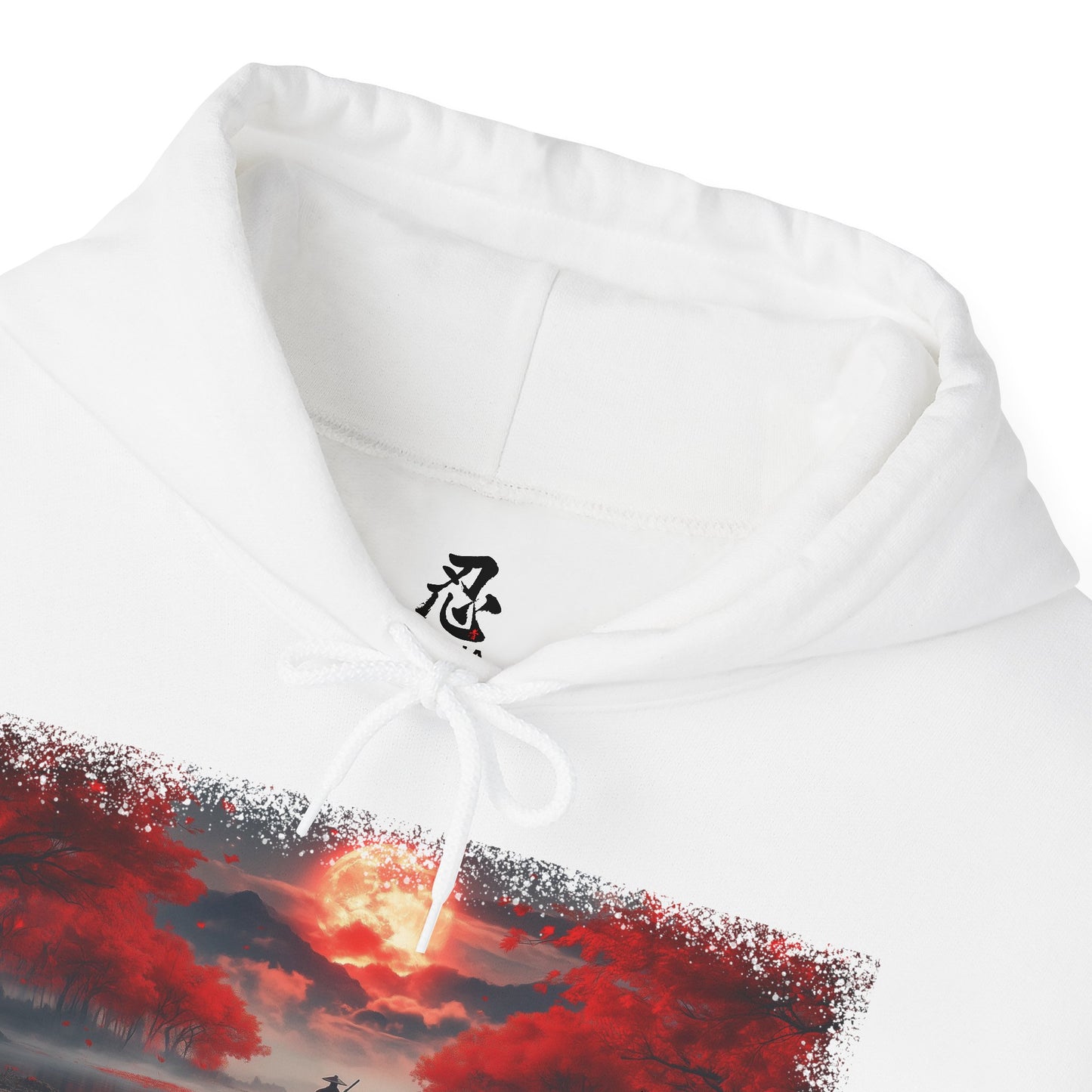 Ronin "Red Moon" Hoodie / Japanese warriors / Japanese culture clothing