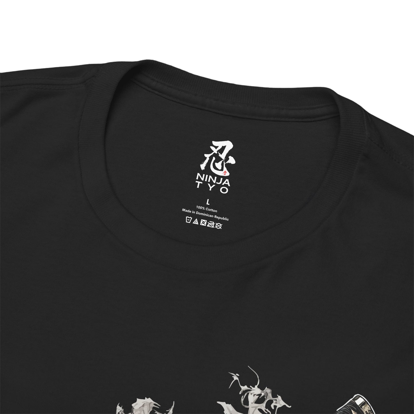 Ninja TYO "Black Flame Katana" T-Shirt / Japanese warriors / Japanese culture clothing