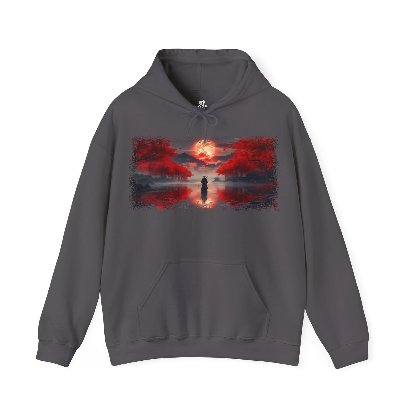 Ronin "Red Moon" Hoodie / Japanese warriors / Japanese culture clothing