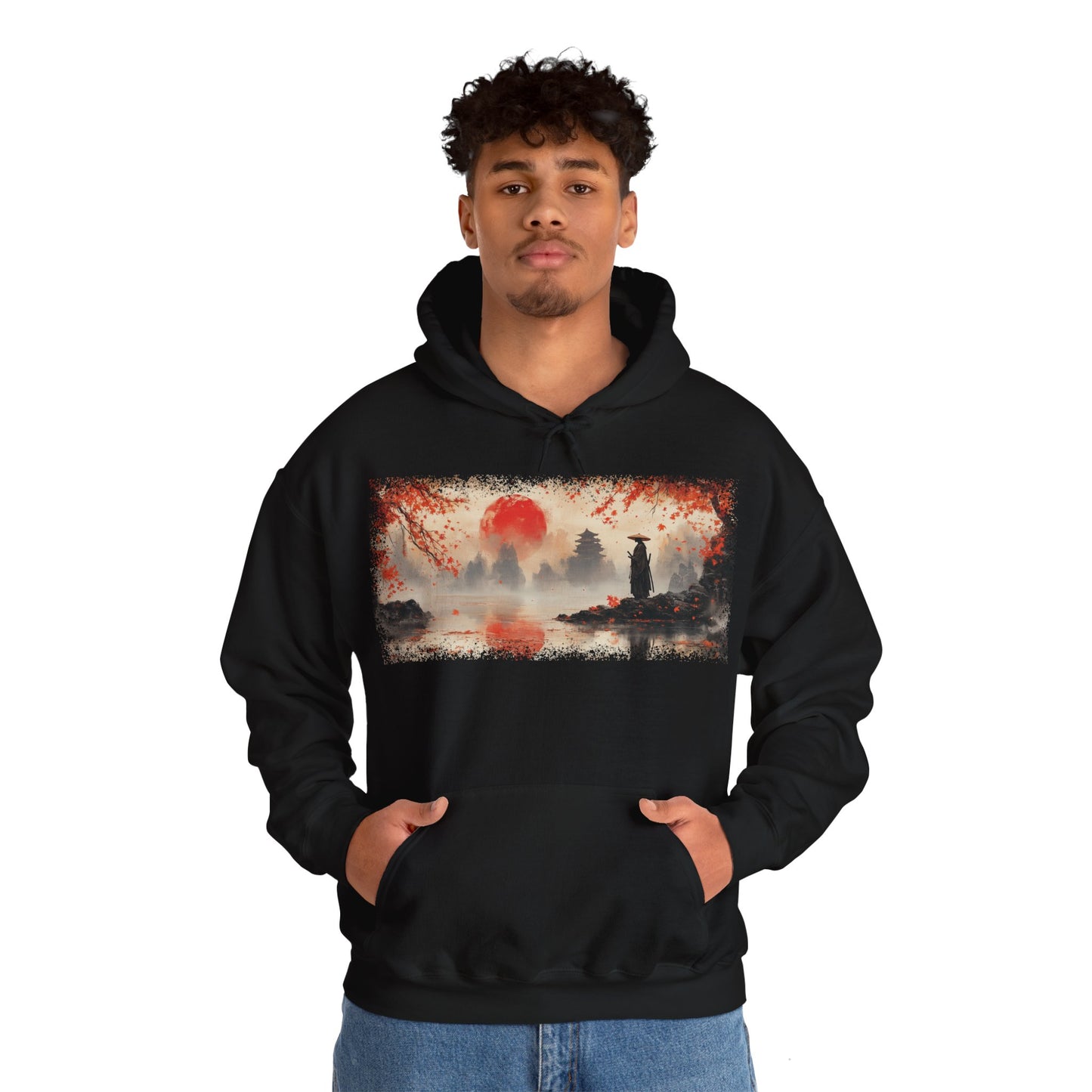 Ronin "Hinomaru" Hoodie / Japanese warriors / Japanese culture clothing