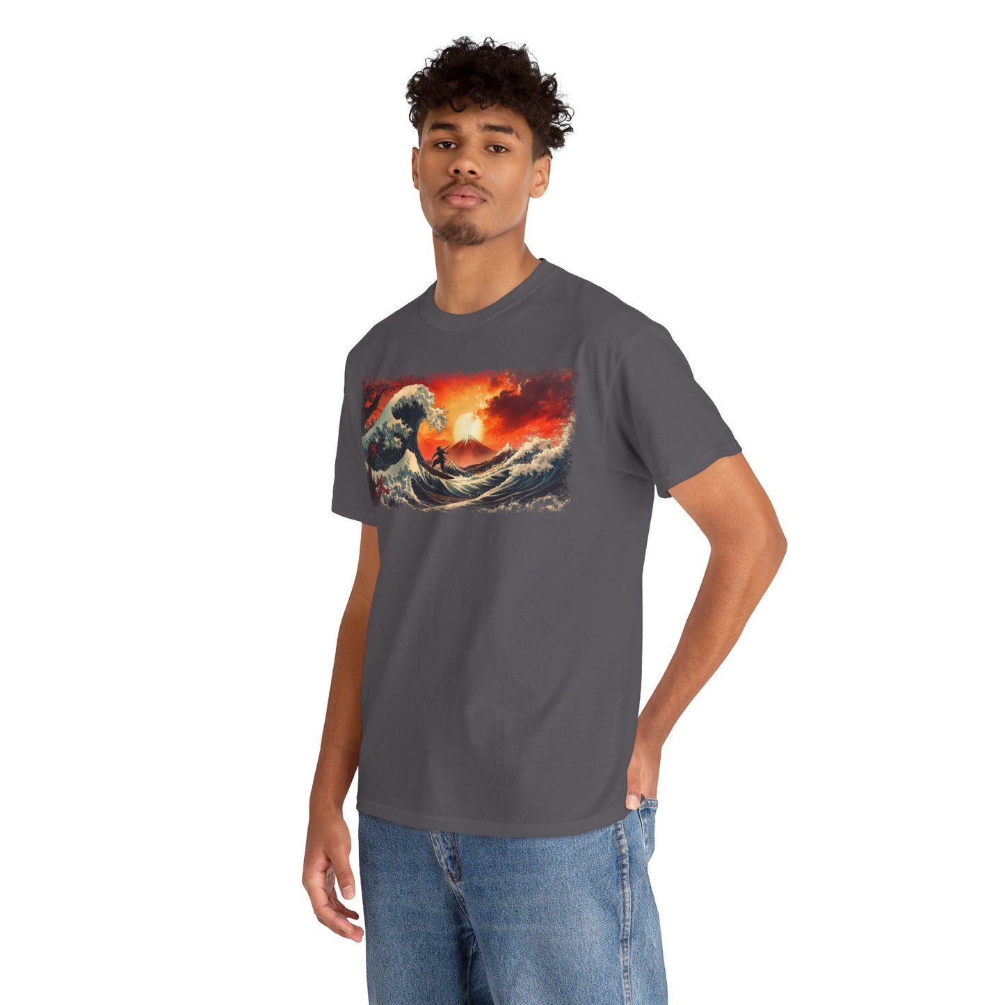 Ninja "Wave of Kanagawa" T-Shirt / Japanese warriors / Japanese culture clothing