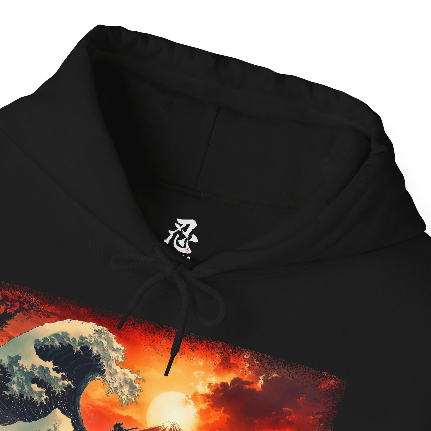 Ninja "Wave of Kanagawa" Hoodie / Japanese warriors / Japanese culture clothing