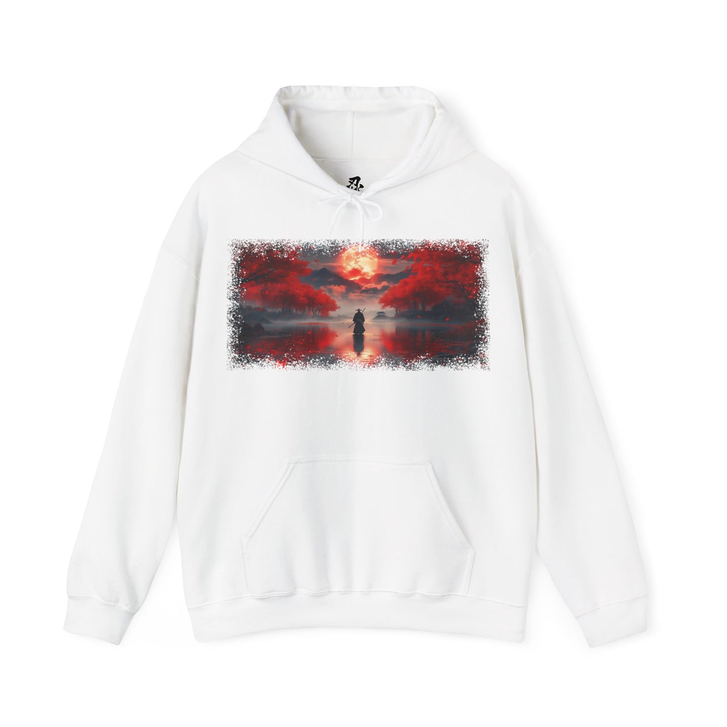 Ronin "Red Moon" Hoodie / Japanese warriors / Japanese culture clothing