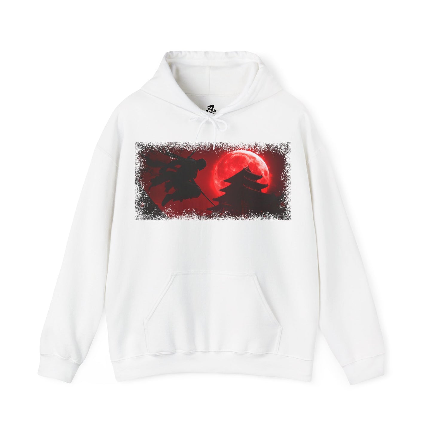Ninja "Blood Moon" Hoodie / Japanese warriors / Japanese culture clothing