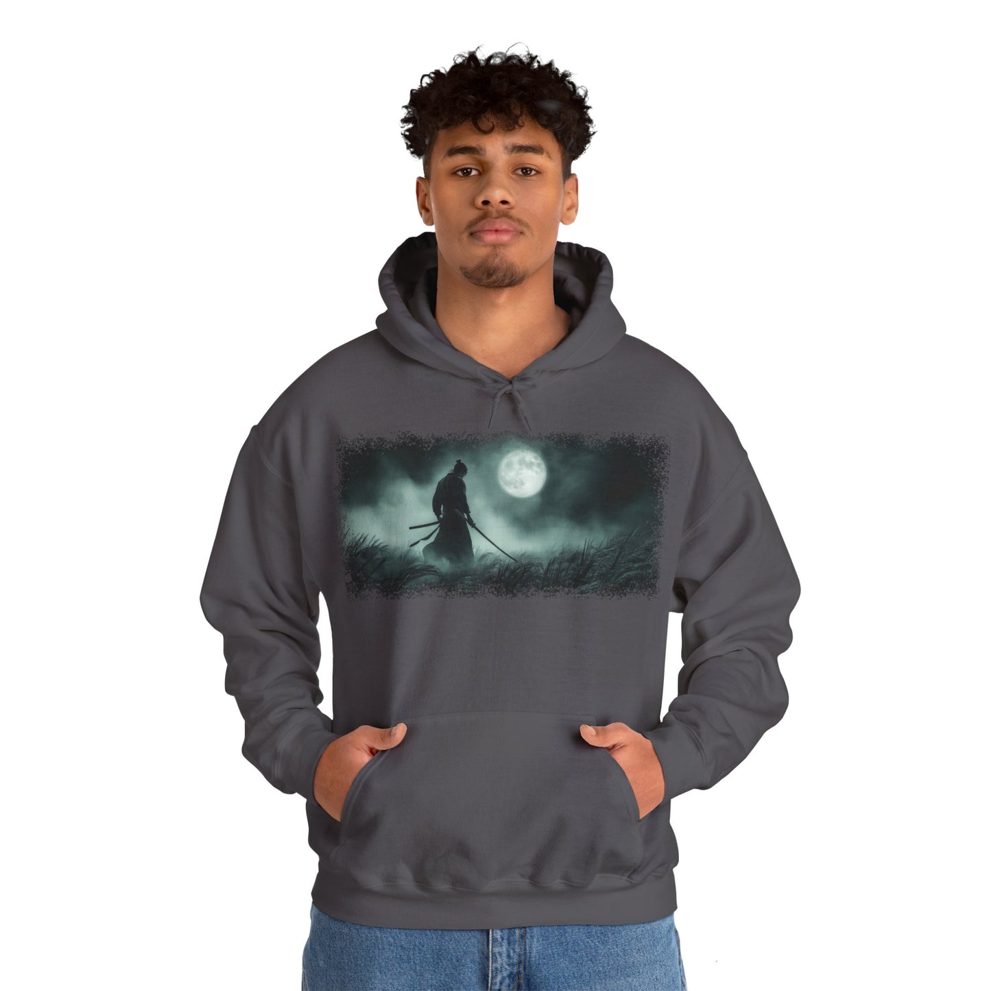 Ronin "Moonlight" Hoodie / Japanese warriors / Japanese culture clothing