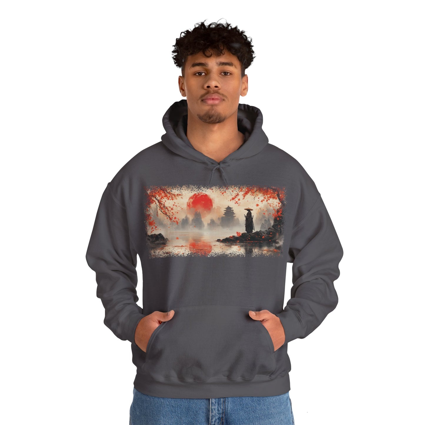 Ronin "Hinomaru" Hoodie / Japanese warriors / Japanese culture clothing