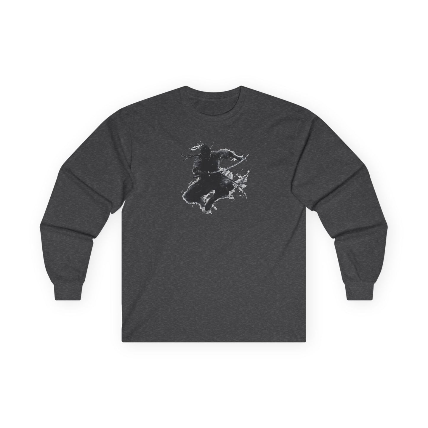 Ninja "Jump Slash" Long T-Shirt / Japanese warriors / Japanese culture clothing