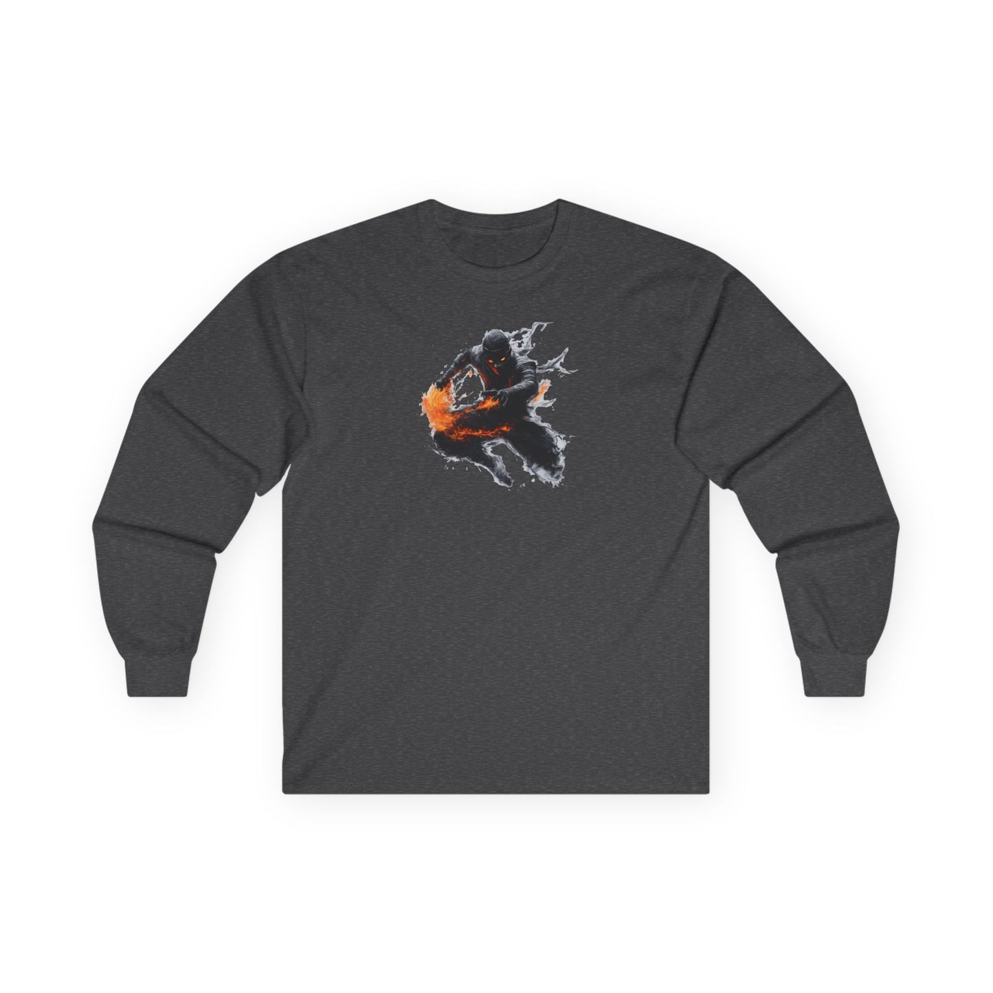 Ninja "Katon no Jutsu" Long T-Shirt / Japanese warriors / Japanese culture clothing