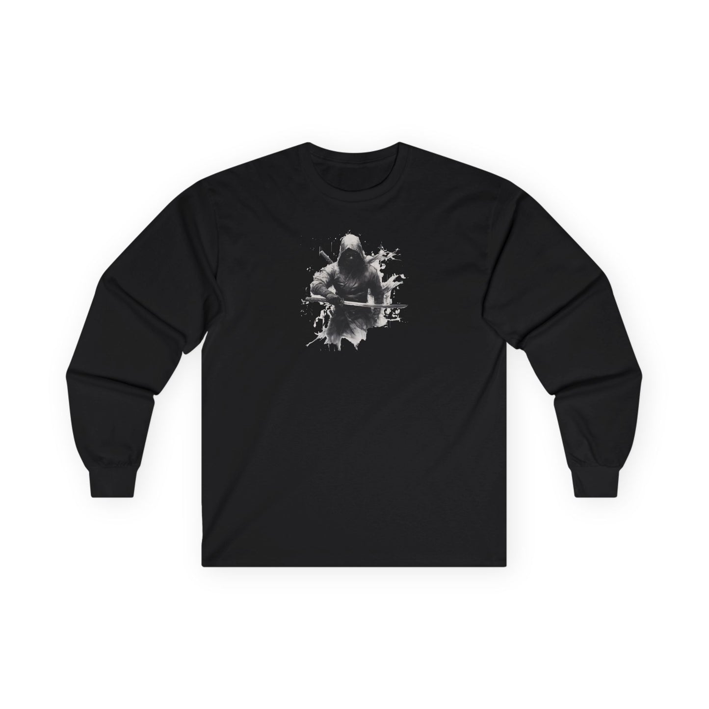Ninja "Unsheathed" Long T-Shirt / Japanese warriors / Japanese culture clothing