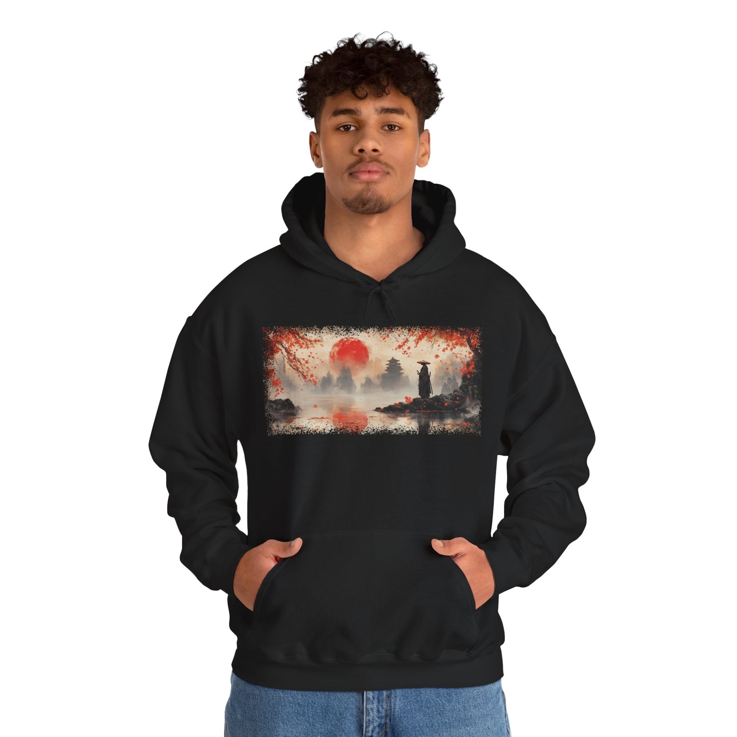 Graphic Hoodie — “Hinomaru” Design — Japanese Streetwear Clothing