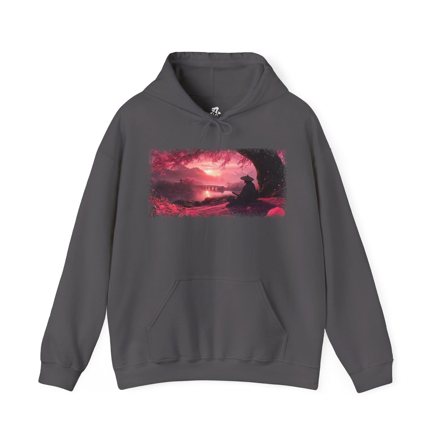 Graphic Hoodie — “Sakura Sunset” Design — Japanese Streetwear Clothing