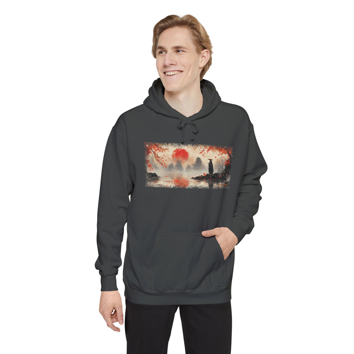 Hinomaru Ronin Graphic Hoodie — Japanese Streetwear | NINJA TYO