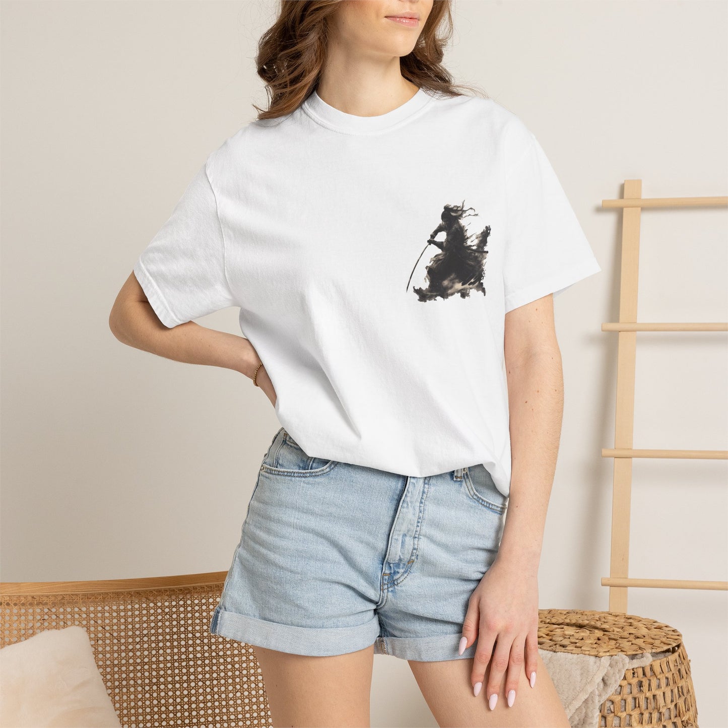 Wind Slash Samurai Graphic T-Shirt — Japanese Streetwear | NINJA TYO