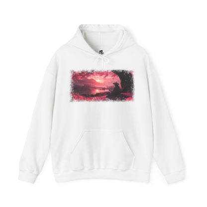Graphic Hoodie — “Sakura Sunset” Design — Japanese Streetwear Clothing