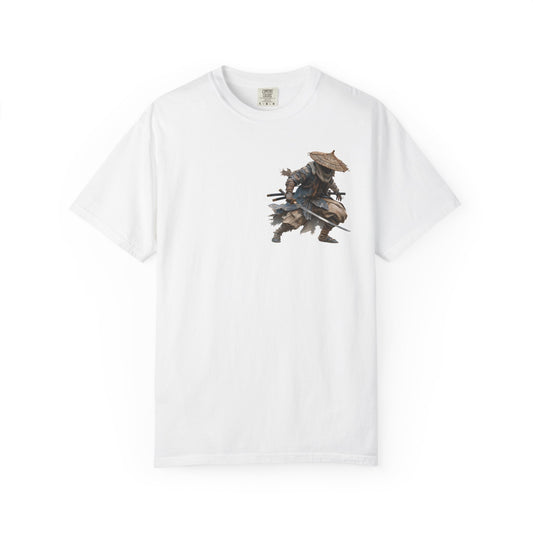 Men’s Graphic T-Shirt — “Straw Hat Ronin” Warrior Design — Ninja, Samurai, Ronin, Japanese Streetwear Tee