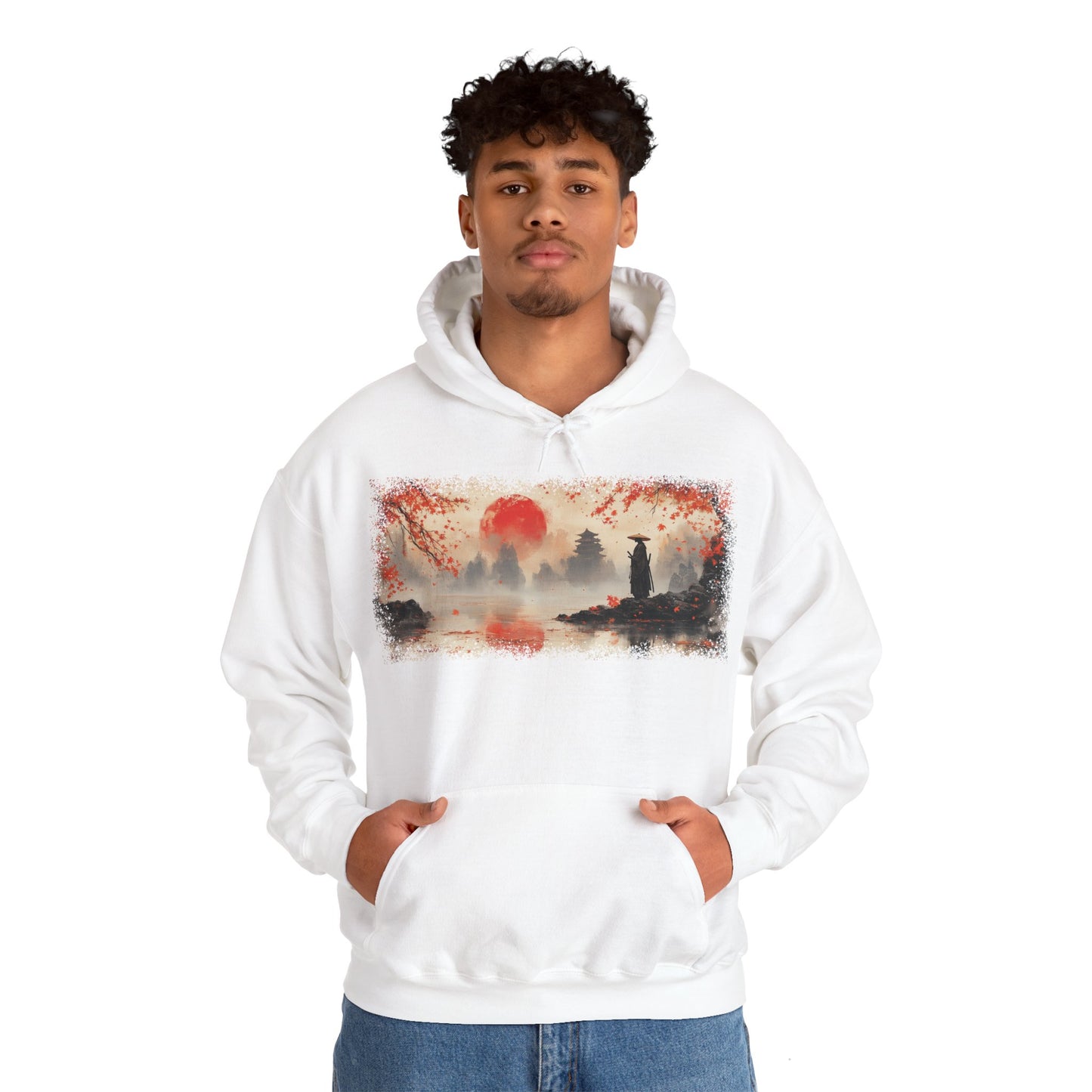 Ronin "Hinomaru" Hoodie / Japanese warriors / Japanese culture clothing