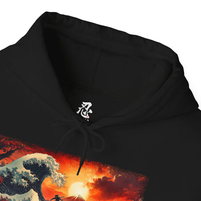 Graphic Hoodie — “Wave of Kanagawa” Design —  Japanese Streetwear Clothing