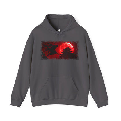Graphic Hoodie — “Blood Moon” Design — Japanese Streetwear Clothing