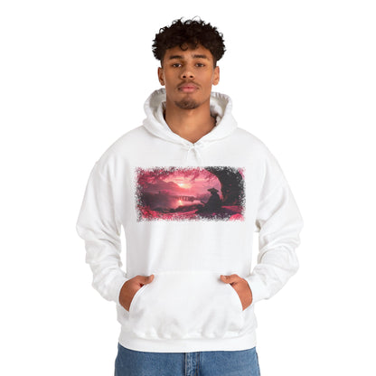 Graphic Hoodie — “Sakura Sunset” Design — Japanese Streetwear Clothing