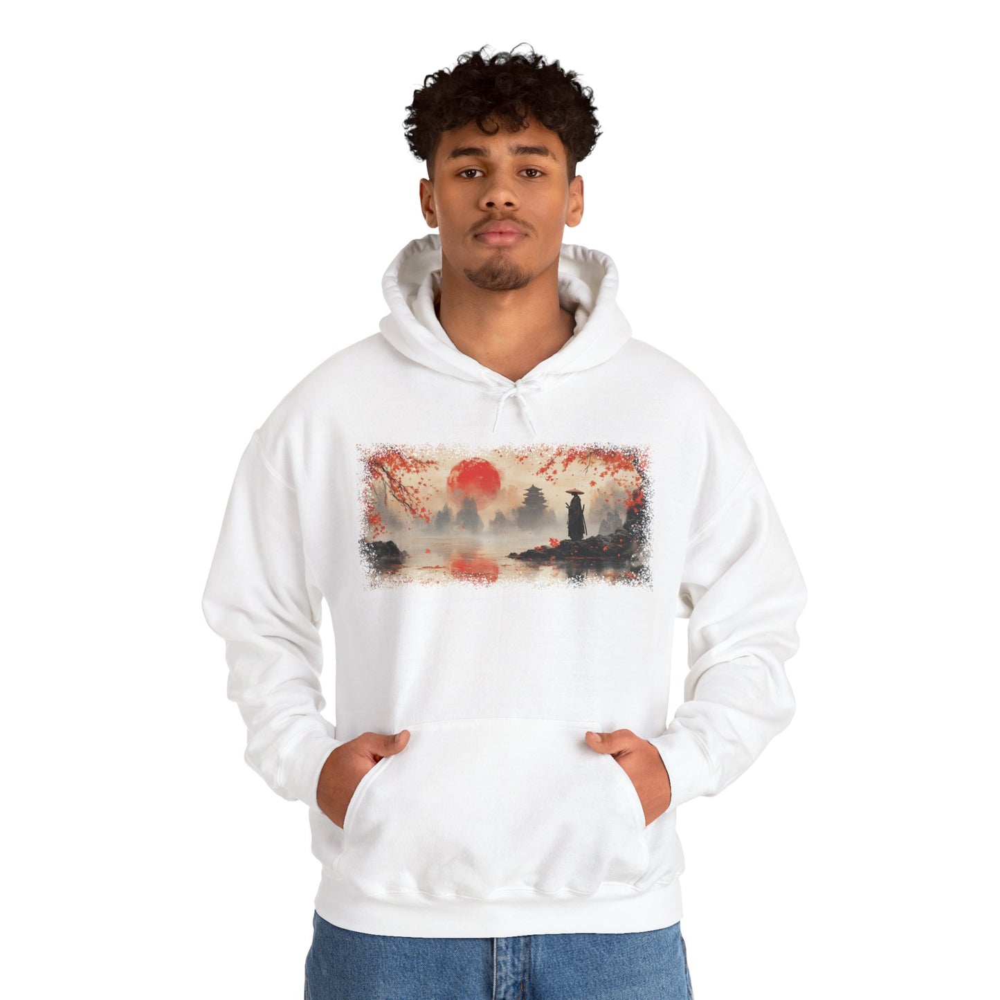 Graphic Hoodie — “Hinomaru” Design — Japanese Streetwear Clothing
