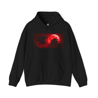 Graphic Hoodie — “Blood Moon” Design — Japanese Streetwear Clothing