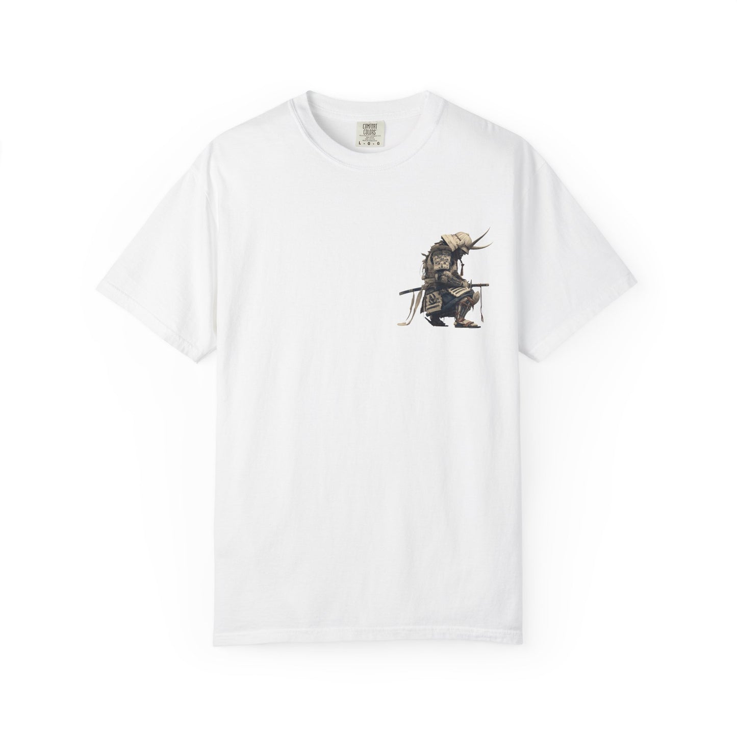 Serve Kneeling Samurai Graphic T-Shirt — Japanese Streetwear | NINJA TYO