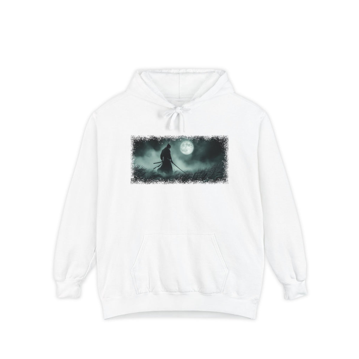 Moonlight Samurai Graphic Hoodie — Japanese Streetwear | NINJA TYO