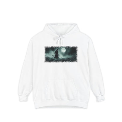 Moonlight Samurai Graphic Hoodie — Japanese Streetwear | NINJA TYO