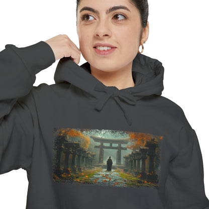 Torii Gate Ronin Graphic Hoodie — Japanese Streetwear | NINJA TYO
