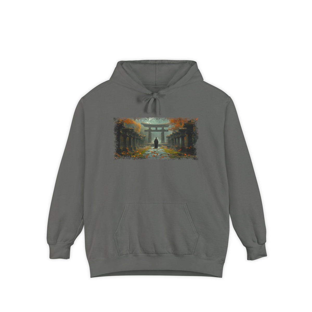 Torii Gate Ronin Graphic Hoodie — Japanese Streetwear | NINJA TYO
