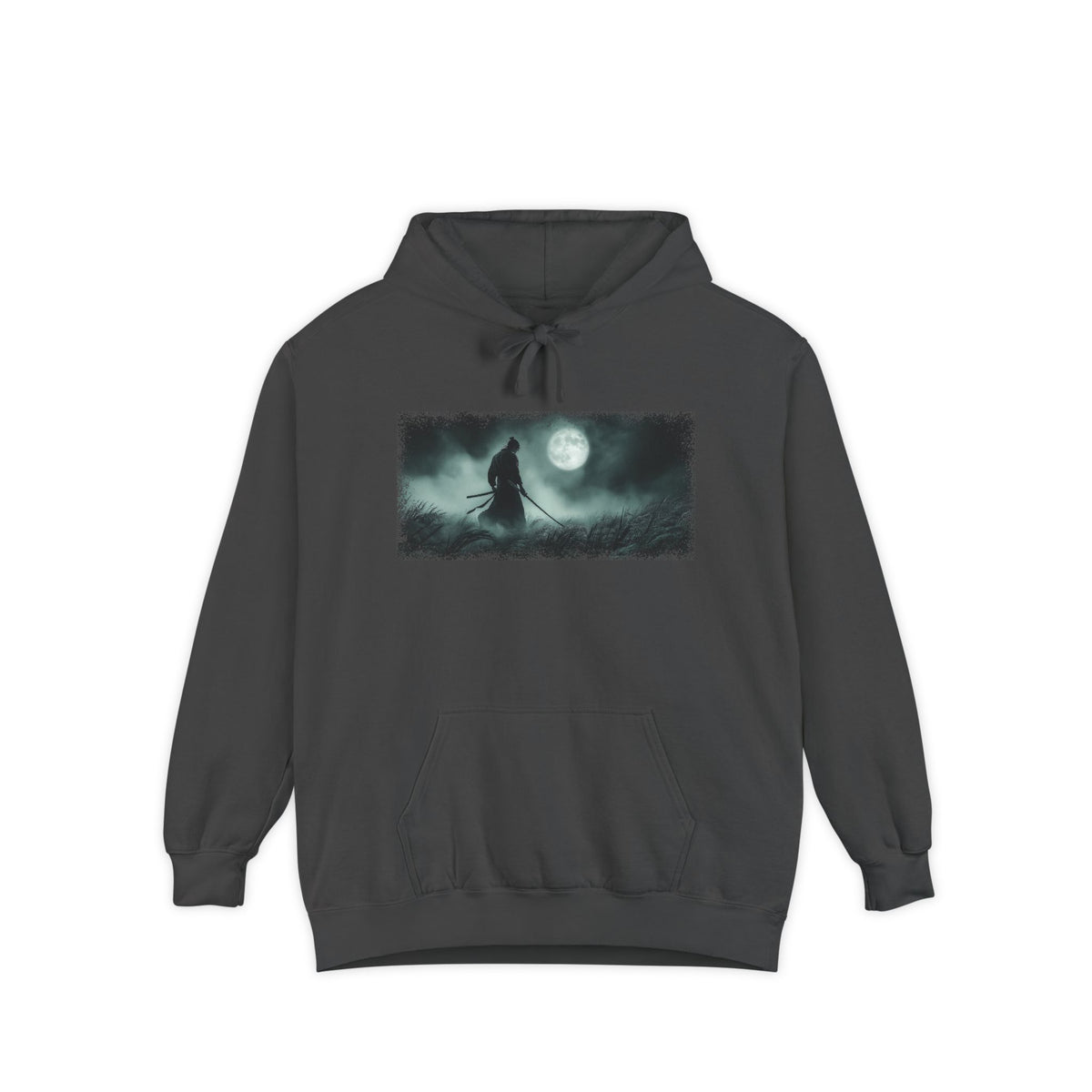 Moonlight Samurai Graphic Hoodie — Japanese Streetwear | NINJA TYO