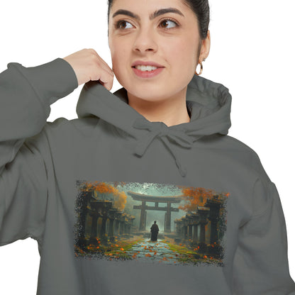 Torii Gate Ronin Graphic Hoodie — Japanese Streetwear | NINJA TYO