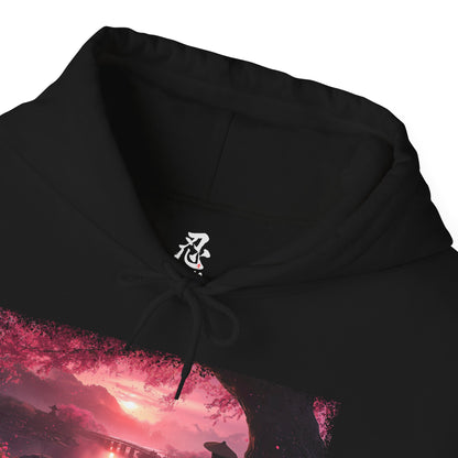 Graphic Hoodie — “Sakura Sunset” Design — Japanese Streetwear Clothing