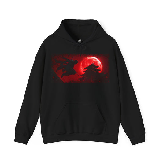 Ninja "Blood Moon" Hoodie / Japanese warriors / Japanese culture clothing