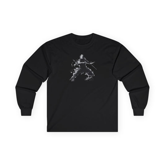 Ninja "Backstep" Long T-Shirt / Japanese warriors / Japanese culture clothing