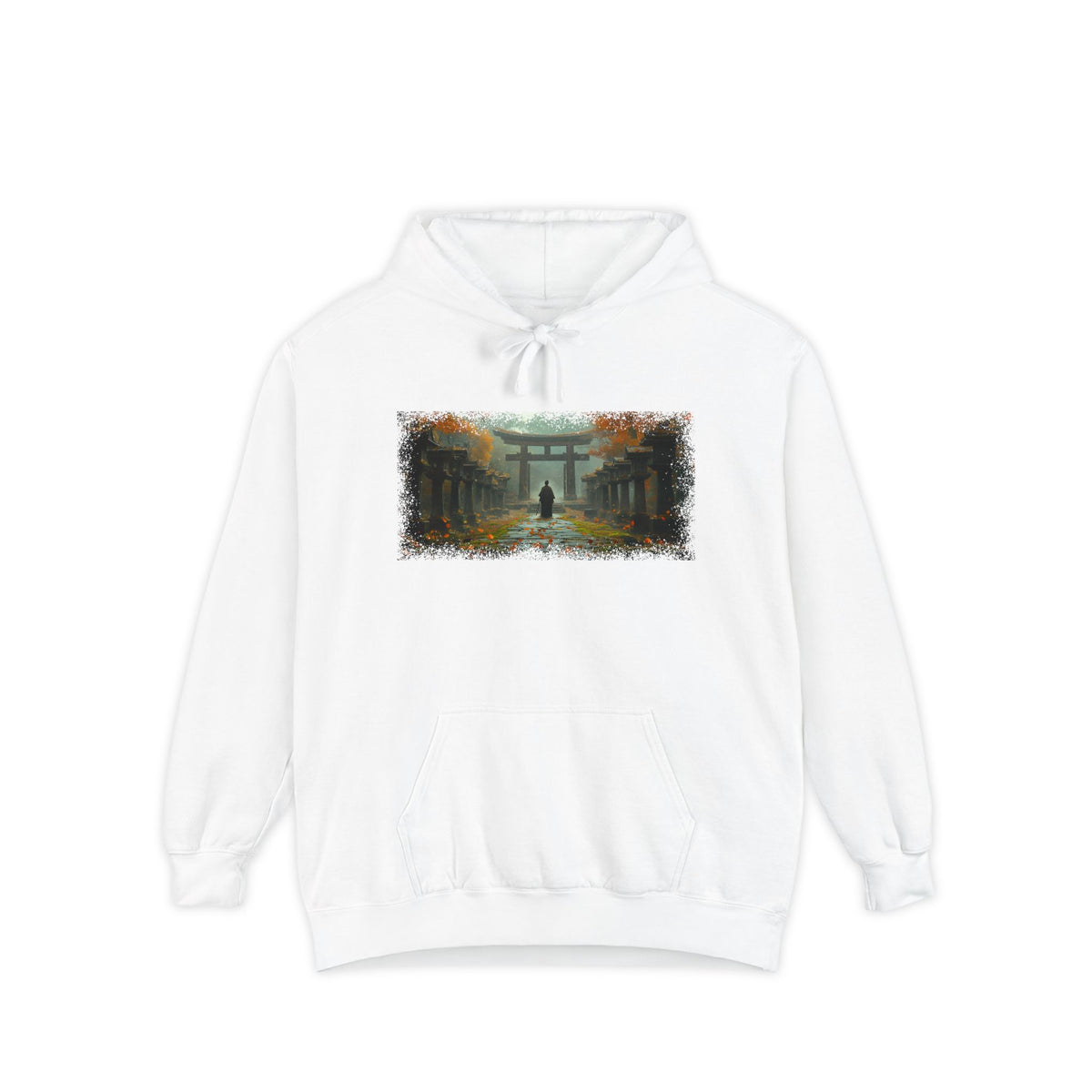 Torii Gate Ronin Graphic Hoodie — Japanese Streetwear | NINJA TYO