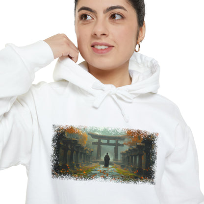 Torii Gate Ronin Graphic Hoodie — Japanese Streetwear | NINJA TYO