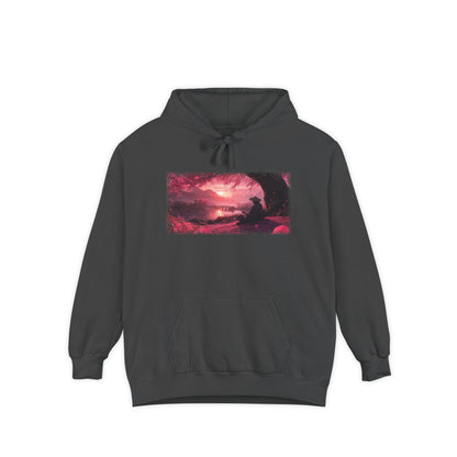 Sakura Sunset Ronin Graphic Hoodie — Japanese Streetwear | NINJA TYO