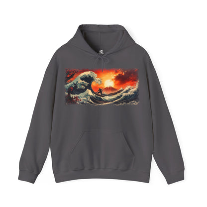 Ninja "Wave of Kanagawa" Hoodie / Japanese warriors / Japanese culture clothing