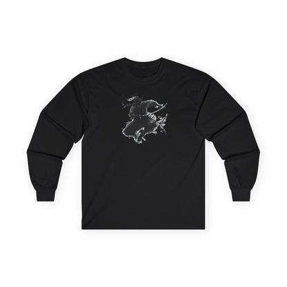 Ninja "Jump Slash" Long T-Shirt / Japanese warriors / Japanese culture clothing