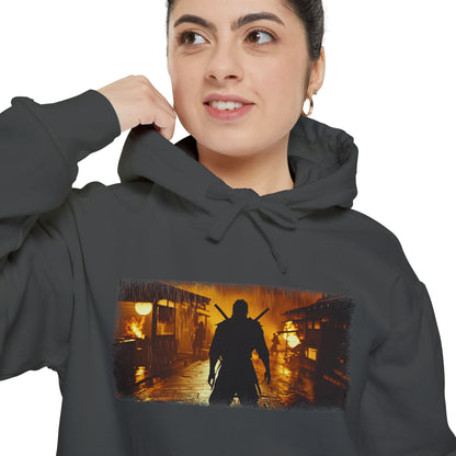 Dual Katana Ronin Graphic Hoodie — Japanese Streetwear | NINJA TYO