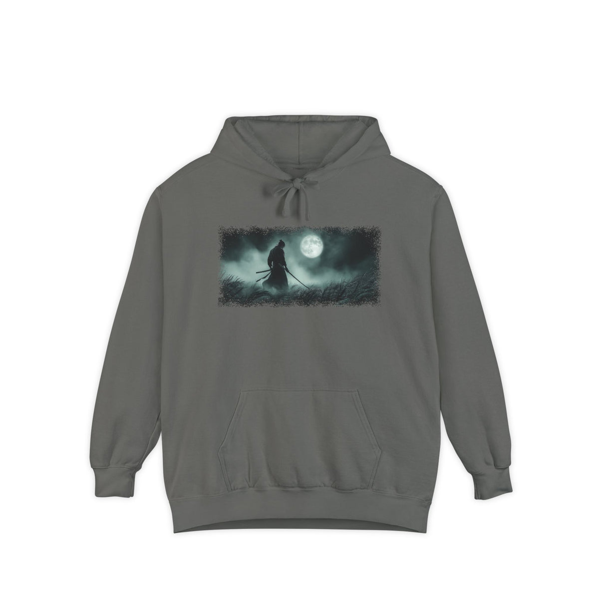 Moonlight Samurai Graphic Hoodie — Japanese Streetwear | NINJA TYO